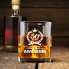 Joymaking Whiskey Glasses Gifts - 50 Years of Being Awesome, 50th Birthday Gifts Men Women, Mens 50th Birthday Gifts, 50th Birthday Decorations, Dad Uncle Gifts, 50th Birthday Gifts for Men 310ml