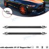 Pair Eye-Catching Black Racing Adjust 10"-13" Bumper Diffuser Strut Rod For Ford