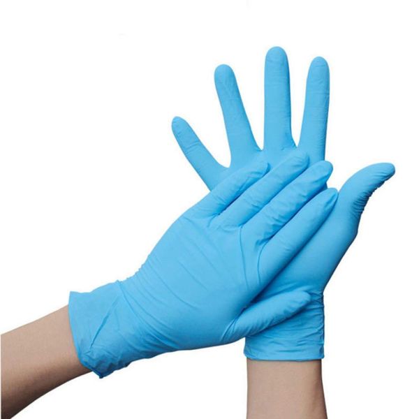 Disposable Nitrile Gloves 200 Pieces Quality Thick Antistatic Work Gloves in Box L