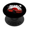 Oldtimer mit japanischer Flagge. Oldtimer-Import-Tuner-Auto. PopSockets mit austauschbarem PopGrip