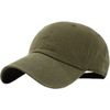 KB-LOW OLV Classic Cotton Dad Hat Adjustable Plain Cap. Polo Style Low Profile (Unstructured) (Classic) Olive Adjustable
