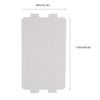 Gorgeri 5PCS Microwave Oven Mica Plate Sheet Replacement Repairing Accessory(Silver)