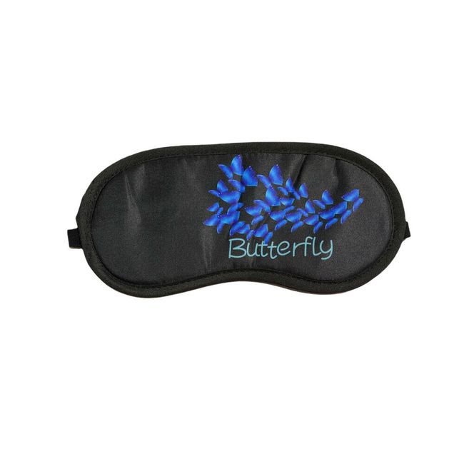 Colorful & Fun Butterfly Theme Sleeping Mask w/ Elastic Back for Sleep or Travel