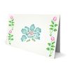 Flower Stencil - 8 x 10cm (S) - Reusable Small Flora Flowers Leaf Buds Wall Stencil Template.