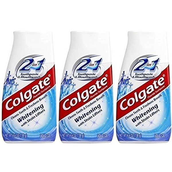 Colgate 2in1 Whitening Toothpaste with Stain Lifters 3 Count, 13.8 Ounce