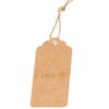 Brown Price Tags with String | Kraft Luggage Tags | Craft Labels | Paper Gift Tags Labels | DENSCO 100 Pcs 7 X 4 Cm with Jute String DIY for Wedding Gifts | Thanksgiving | Diwali | Easter | Eid