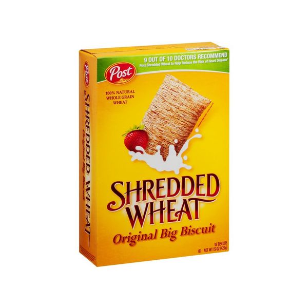 Post Shredded Wheat Cereal 15 oz (Pack of 12)