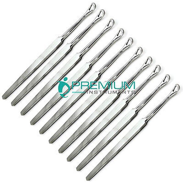 Ear Wax Cleaner Curette Stainless Steel Q Tip Ended Health Care Set of 10