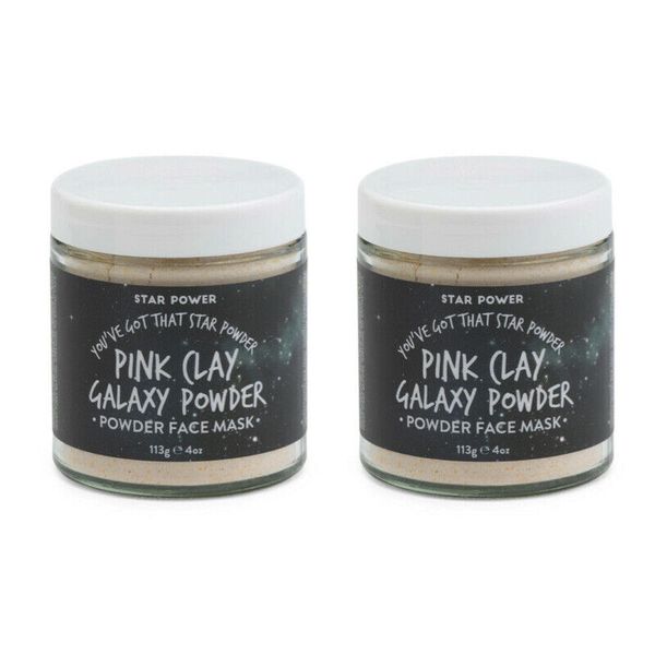 2-Pack: NEW Home & Body Company Star Power Pink Clay Galaxy Powder Face Mask 4oz