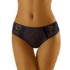 Wolbar Damen Hüft-String WB101, Schwarz M
