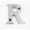 House Flat Letter R - Alphabet - 50mm (2") - Polished Chrome