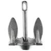 SeaSense Navy Boat Anchor - Ideal for a Small Boats, Pontoons, Fishing Vessels, Kayaks & More - Aluminum Powder Paint Helps Improve Durability & Resist Rust, 5 lbs, For Boats Up to 12’