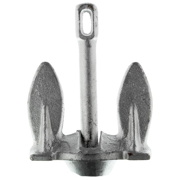 SeaSense Navy Boat Anchor - Ideal for a Small Boats, Pontoons, Fishing Vessels, Kayaks & More - Aluminum Powder Paint Helps Improve Durability & Resist Rust, 5 lbs, For Boats Up to 12’