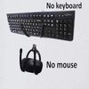2 Pack Keyboard & Mouse Holder - Wall Mount Rack Storage Organizer - Easy to Install & Adjustable for Electronics