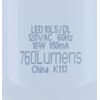 GE Lighting 79369 LED Bright Stik 10-watt (60-Watt Replacement), 760-Lumen Light Bulb with Medium Base, Daylight, 1 Box (3 Bulbs Total)