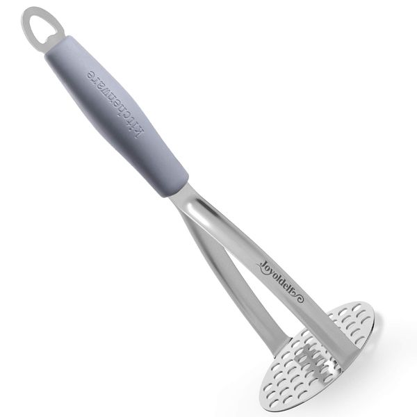 Potato Mashers, Joyoldelf Potato Masher Stainless Steel, Masher with Non-Slip Handle, Fruit & Vegetable Baby Food Masher