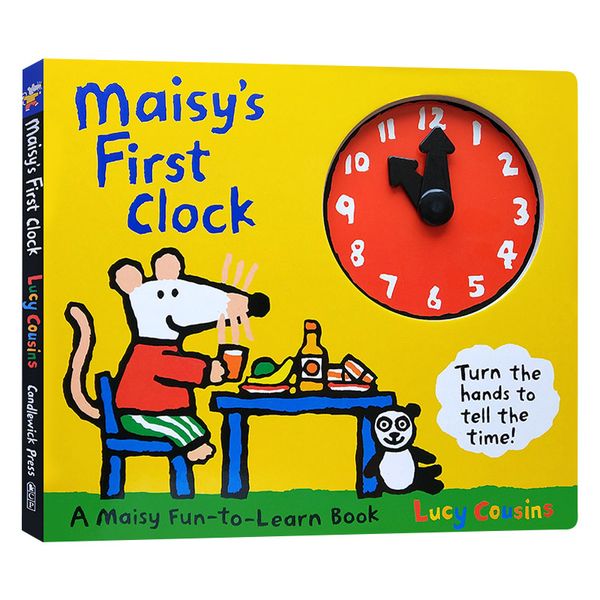 小鼠波波的第1个时钟 Maisy's First Clock 英文原版绘本 儿童英语启蒙纸板操作时钟书 Lucy Cousins 英文版进口原版书籍