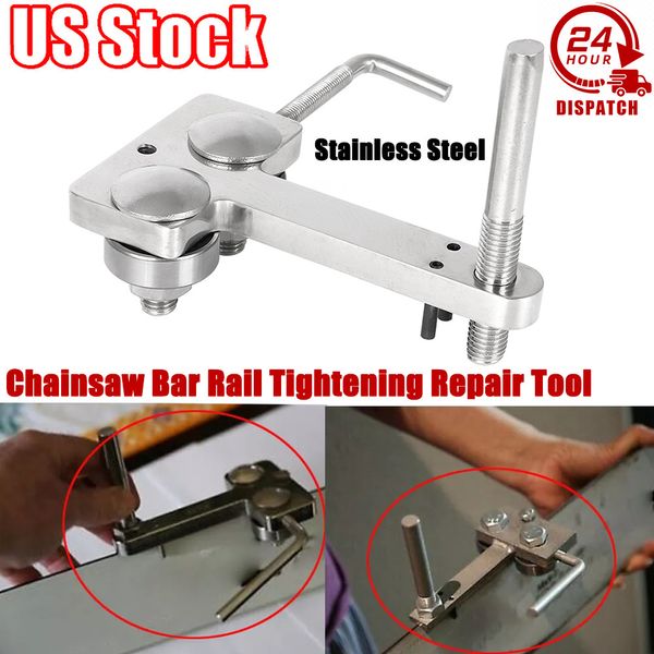 Stainless Chainsaw Bar Rail Closer Full Adjustable To Fit Different Gauge Bars