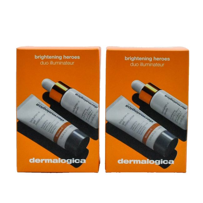 Dermalogica Biolumin-C Gel Moisturizer, Biolumin-C Serum Duo Travel Size (2) NIB