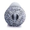 BODYMATE extra-hard 45cm long grey-blue/black smooth foam roller with free E-BOOK