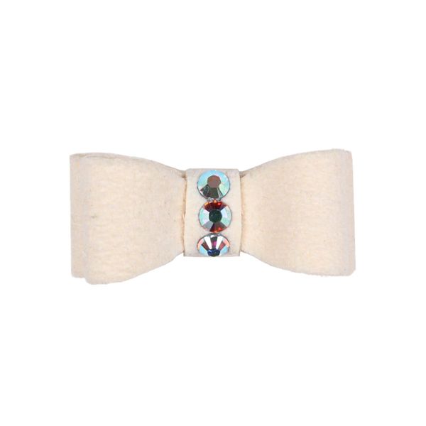 Susan Lanci Hair Bow (Small, Beige)