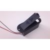 BLACK plastic 9v battery holder with leads - 9 volts - universal replacement   