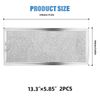 LUBIYACK 2Pcs Microwave Grease Filter Replacement for GE WB06X10596, Microwave Filter Replacement 13.3" x 5.85" Grease Filter Replacement