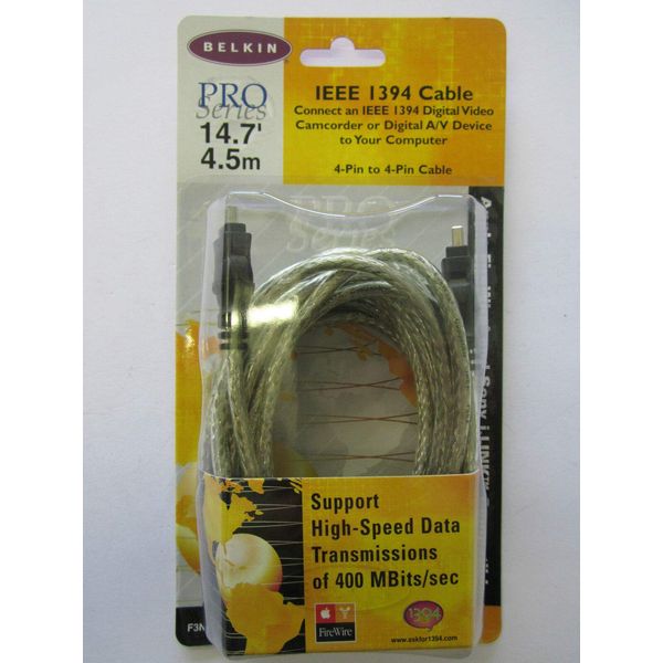 DIXIETREE Replacement FIREWIRE Data Cable IEEE 1394 for JVC HD Camcorder to Edit PC/LAPTOP/MAC