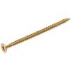 ForgeFix Multi-Purpose Single Thread Screws | 5.0 x 80mm | Zinc Yellow Passivated | Box 100