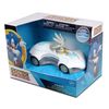 NKOK Team Sonic Pull Back Racer - Silver Sonic; No Batteries Required; Pull Back, Let go, and Watch Silver Race