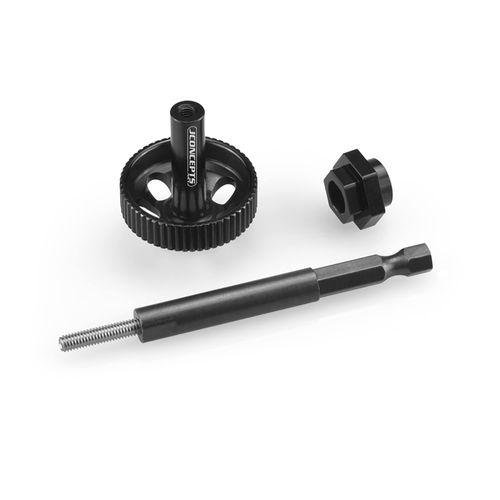 J Concepts Inc. Tire Break-in Drill Adaptor Kit Black JCO28712 Electric Car/Truck Option Parts