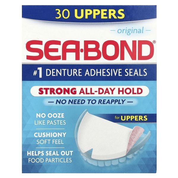 Denture Adhesive Seals, Original, 30 Uppers