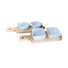 Geko Dip Dishes On Bamboo Tray