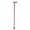 Folding Walking Stick with Blue and red Floral Pattern