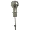 Solid Aluminium Ornate Ball Finial - Polished Aluminium Finish