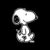 CafePress Peanuts Snoopy Sticker Square Bumper Sticker Car Decal