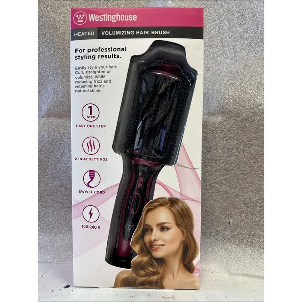 Westinghouse Heated Volumizing Hair Brush New