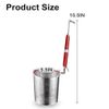 Micro-Perforated Stainless Steel Pasta Strainer, 2-Piece Set (5.5in, 14cm)