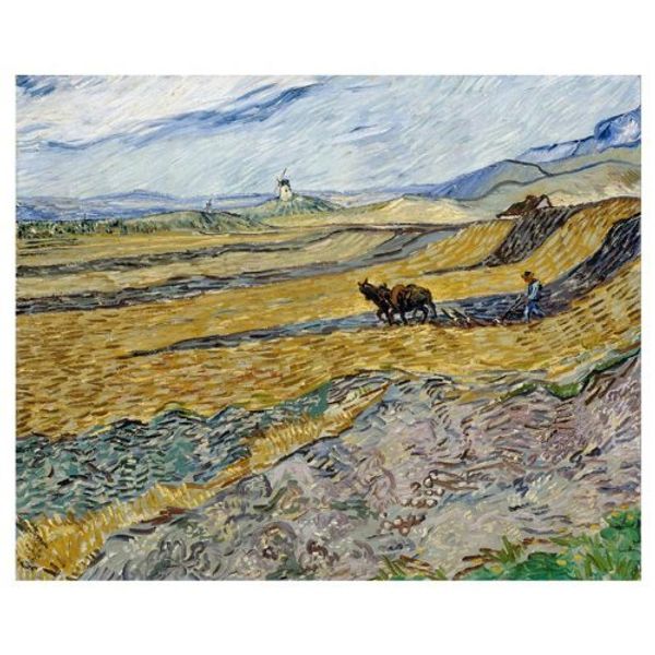 MyTinyWorld Van Gogh Painting Enclosed Field With Ploughman