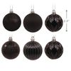Hallmark Black Shatterproof Christmas Ornaments Set, 24-Piece
