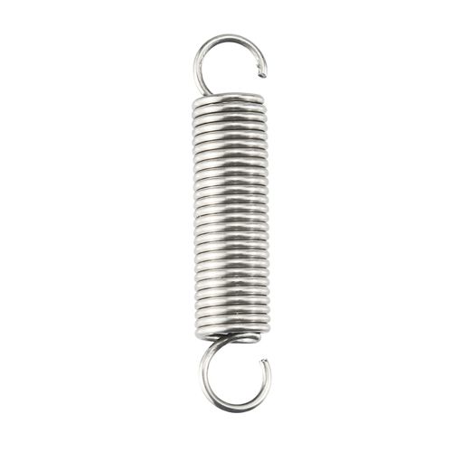 QWORK® 2PCS Extended Compressed Spring ,50mm Free Length , Extension Spring , Stainless Steel , Small Dual Hook Tension Spring , Wire Diameter 1.2mm , OD 10mm , 304 Stainless Steel
