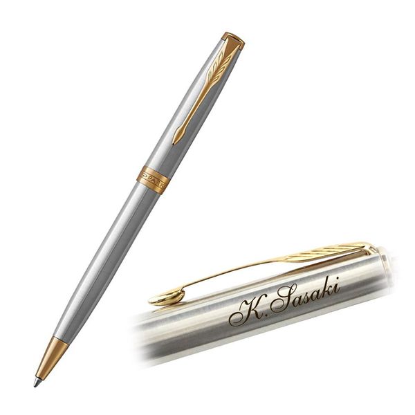 PARKER Sonnet Ballpoint Pen Stainless Steel GT