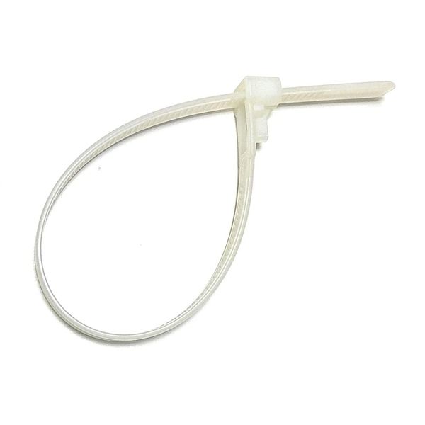 Merriway BH05932 (100 Pcs) White Releasable Cable Tie, 3.6 x 100 mm (3/32 Inch x 4 Inch) - Pack of 100 Pieces