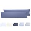 Todocama 2 Pack Extra Soft Microfibre Pillowcases, Hypoallergenic, 2-150 x 40 cm, Blue-Grey