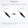3.5mm to 3.5mm Flash Sync Cable Cord Camera Shutter Release Remote Control Cable Speedlight Trigger Connect Spring Coiled Wire for Canon Nikon Sony Most DSLR Camera