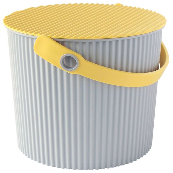 Yawata Kasei 230601 Bucket with Lid, Yellow, S 2.8 gal (8 L), Way-be Flirchair Bucket