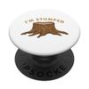 Woodworker Dad Joke Tree Stump Carpenter Builder for Men PopSockets Swappable PopGrip