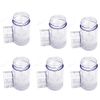 Clear Empty Plastic Round Deodorant Containers,Round Shape Bottom Filling Stick Deodorant Container Twist Up Stick Tube (C)