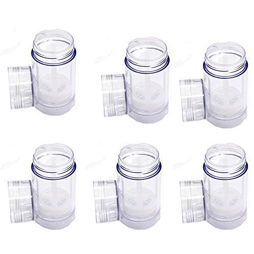Clear Empty Plastic Round Deodorant Containers,Round Shape Bottom Filling Stick Deodorant Container Twist Up Stick Tube (C)
