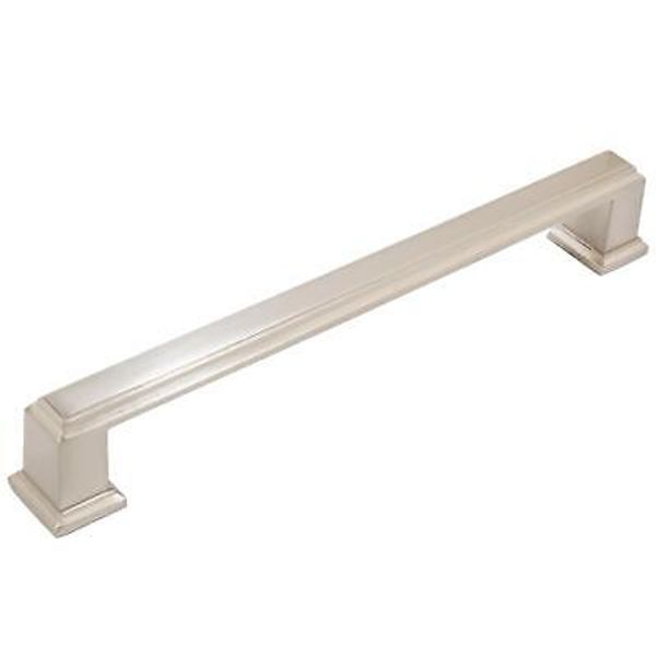 Metropolis Cabinet Pull, 160 Millimeters, Satin Nickel by Stone Harbor Hardware